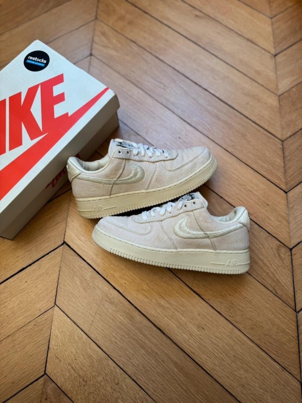 Nike X Stussy Air Force 1 low fossil