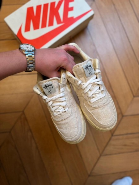 Nike X Stussy Air Force 1 low fossil