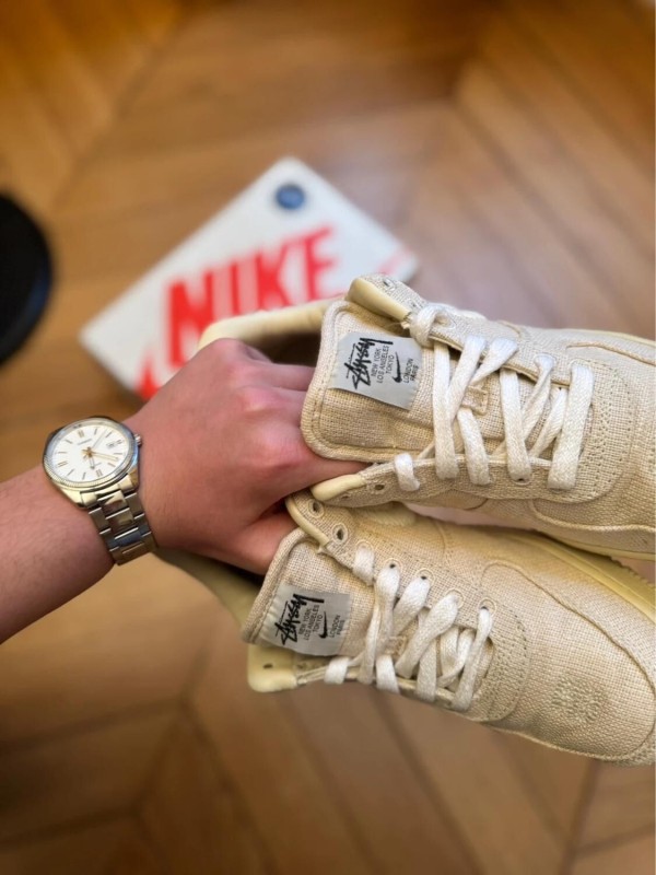 Nike X Stussy Air Force 1 low fossil 2