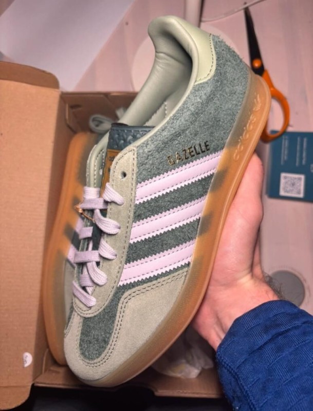 adidas gazelle indoor mineral green taille 37 1/3
