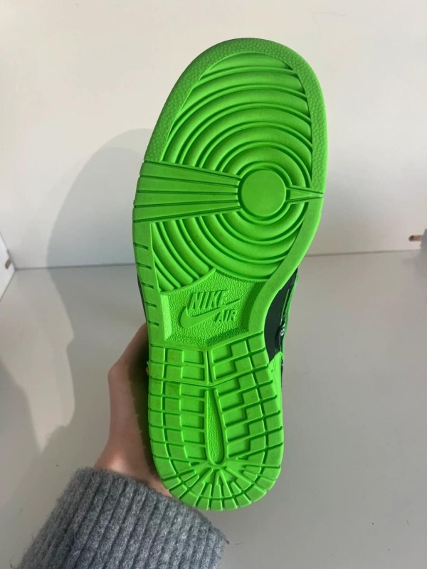 Nike dunk low X Off-White Rubber Green Strike 2