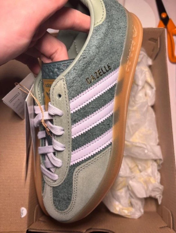 adidas gazelle indoor mineral green taille 37 1/3 2