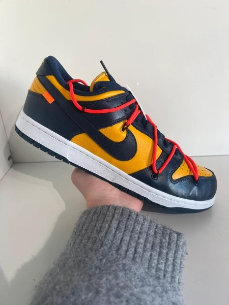 Nike Dunk Low X Off-White University Gold (Michigan)