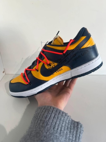 Nike Dunk Low X Off-White University Gold (Michigan)