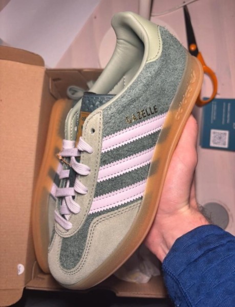 adidas gazelle indoor mineral green taille 36 2/3