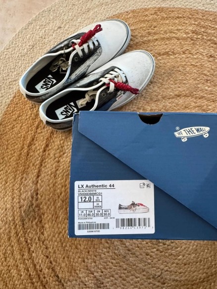 Vans premium authentic La Habana Blanc noir - taille 46