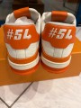 Louis Vuitton LV Trainer Signature 54 Orange Blanche taille 9 44-44,5