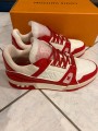 Louis Vuitton LV trainer product red rouge blanc taille 7 42-42,5