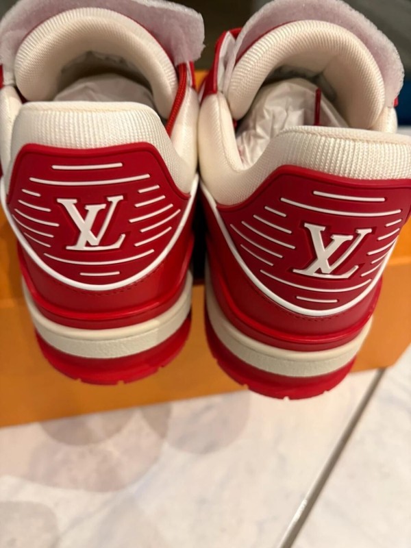 Louis Vuitton LV trainer product red rouge blanc taille 7 42-42,5 2