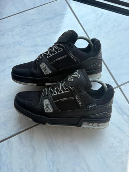 Louis vuitton lv trainer waterproof noir gris taille 6 40-41