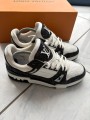 Louis vuitton lv trainer denim noir blanc taille 6 40-41