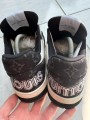 Louis vuitton lv trainer denim scratch velcro virgil abloh noir blanc taille 7 42-42,5