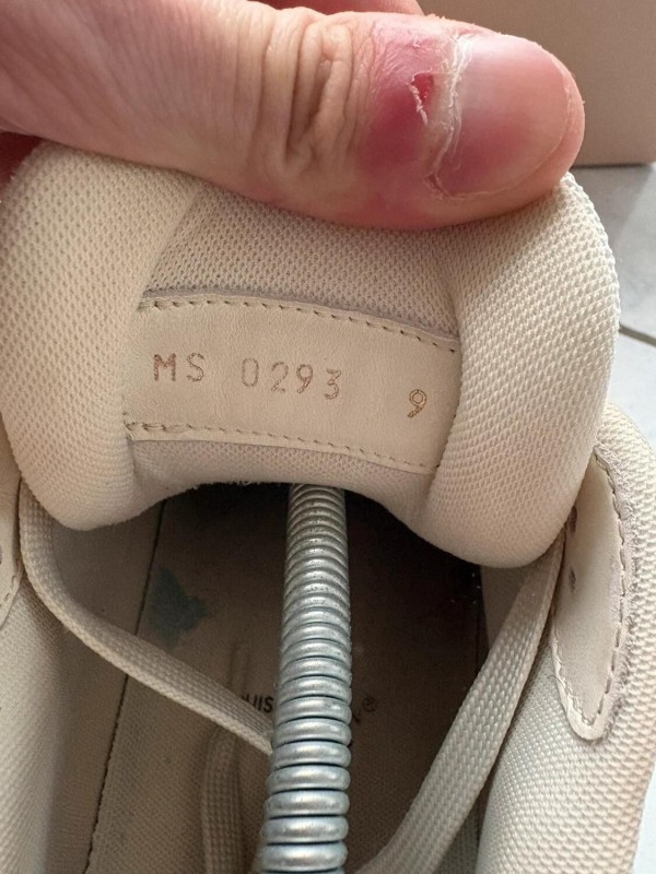Louis vuitton lv trainer scratch velcro virgil abloh marron brown cream taille 9 44-44,5 2