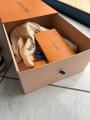 Louis vuitton lv trainer scratch velcro virgil abloh marron brown cream taille 9 44-44,5