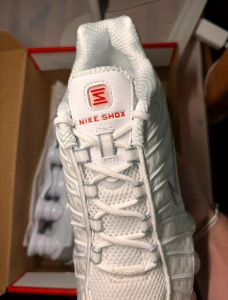 Nike Shox TL White metallic silver taille 42