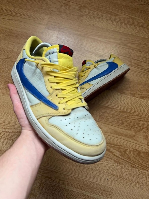 Nike air jordan 1 low Travis canary 2