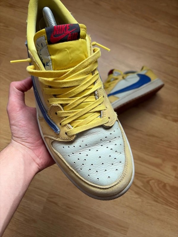 Nike air jordan 1 low Travis canary 2