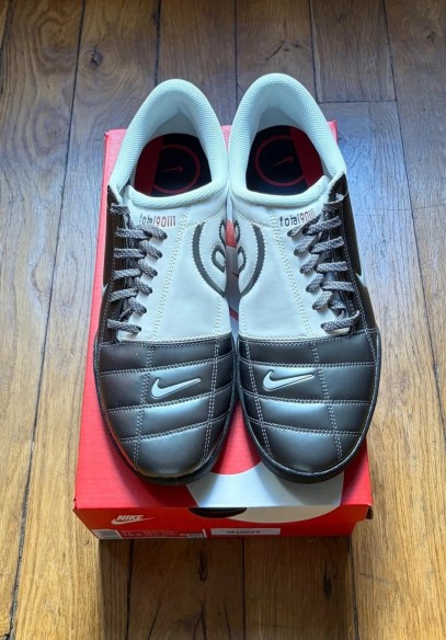 Nike total 90 3 foot football futsal graphite grey white blanc gris 45