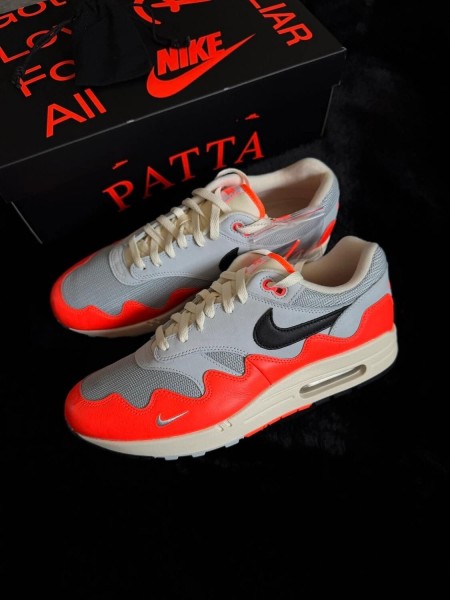 Nike air max 1 patta waves crimson - taille 46
