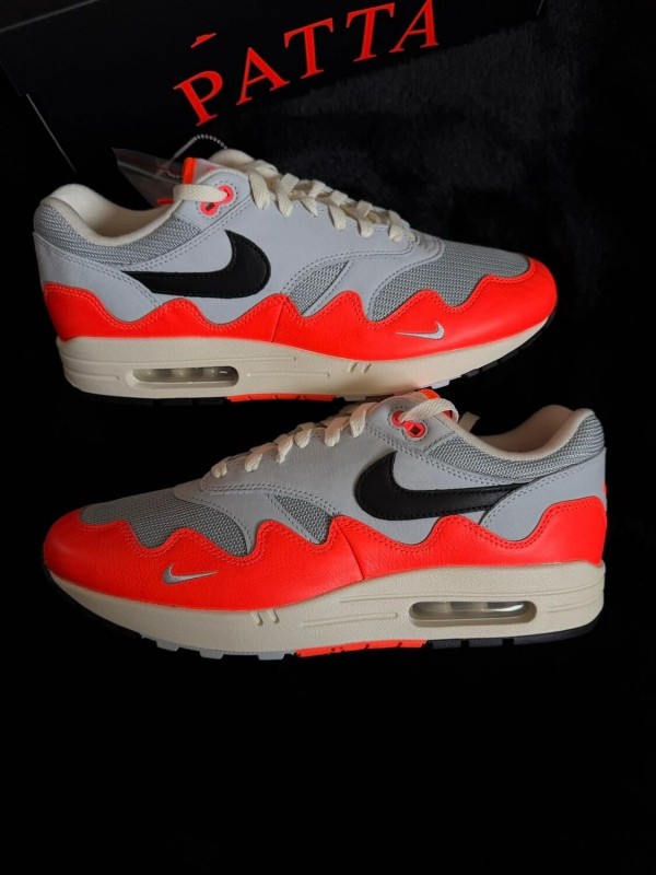 Nike air max 1 patta waves crimson - taille 46 2