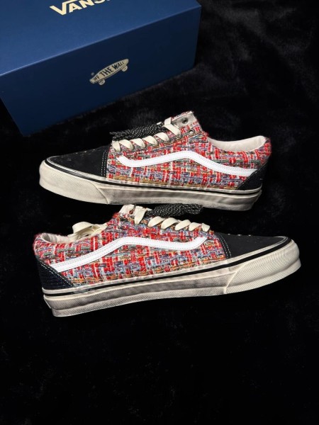 Vans old skool premium charms red black - taille 45