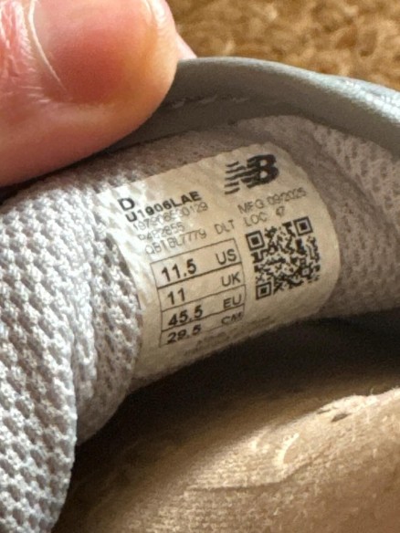 New Balance 1906L Silver - taille 45,5