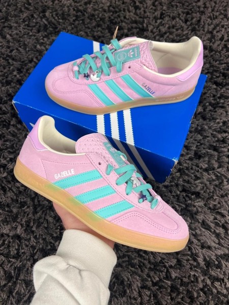 adidas gazelle lilas vert menthe taille 40
