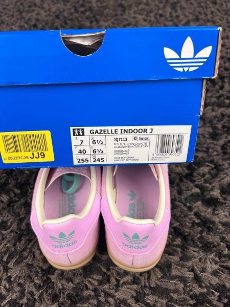 adidas gazelle lilas vert menthe taille 40