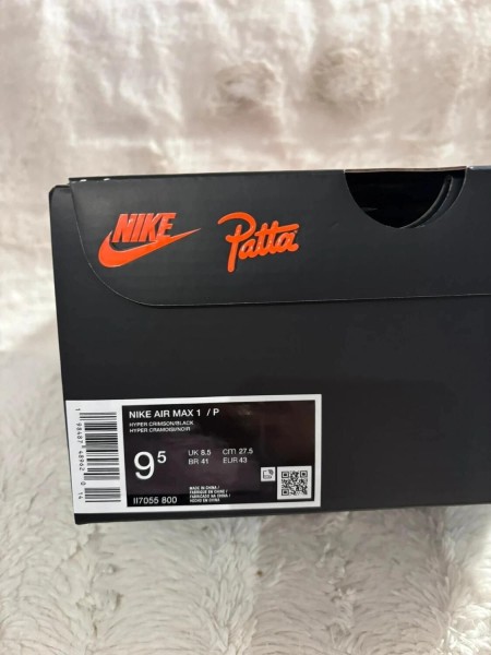 Nike Air Max 1 Patta Hyper Crimson - Taille 43