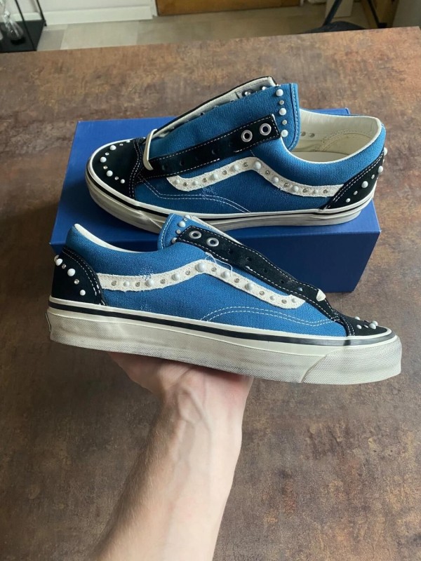 Vans Pearlized Old Skool 'Black Navy' 43 - New 2