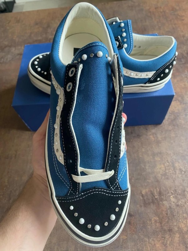 Vans Pearlized Old Skool 'Black Navy' 43 - New 2