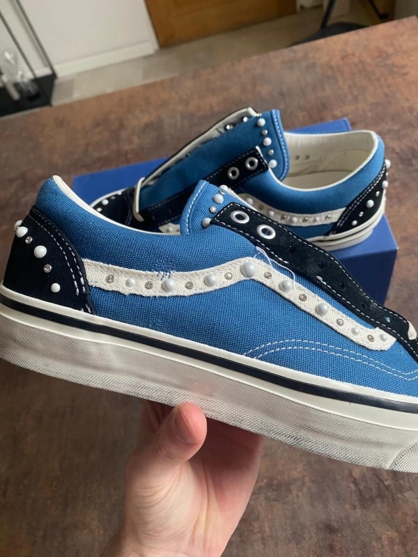 Vans Pearlized Old Skool 'Black Navy' 43 - New 2