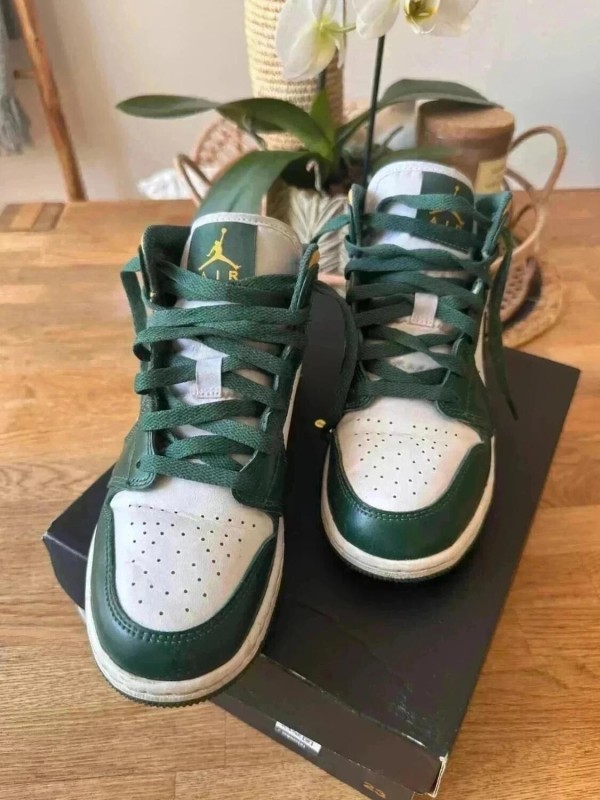 Air Jordan 1 mid sonics vert et jaune 36,5 2