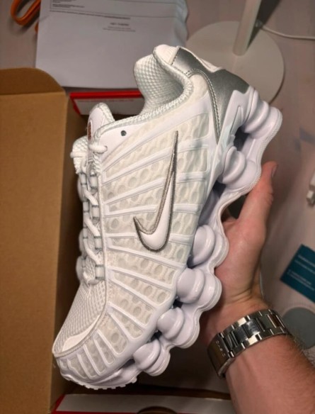 Nike Shox TL White metallic silver taille 43