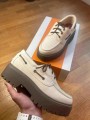 Chaussure bateau Timberland stone street blanc femme
