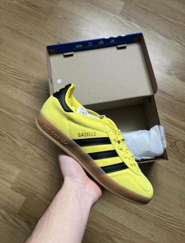 adidas gazelle noir et jaune indoor