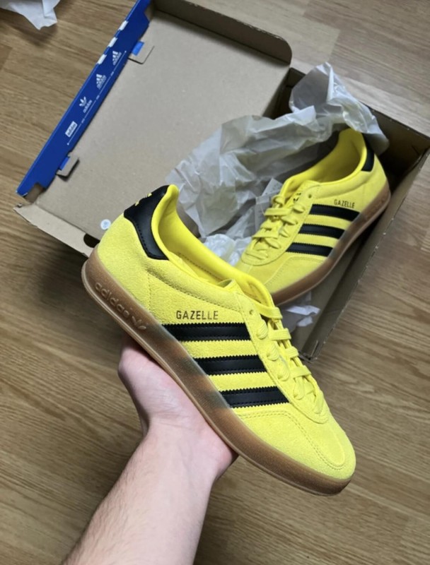 adidas gazelle indoor jaune et noir