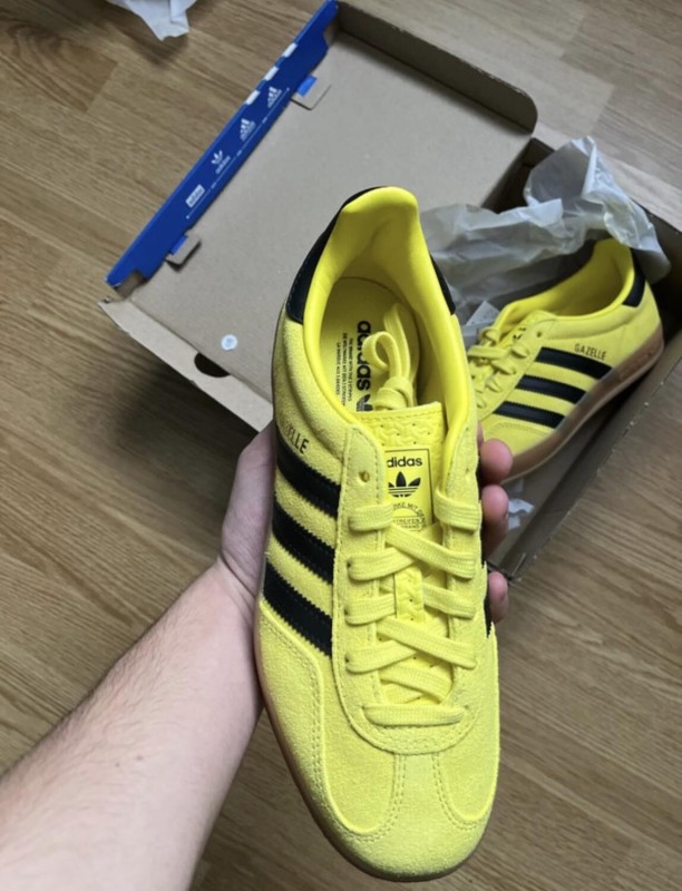 adidas gazelle indoor jaune et noir 2