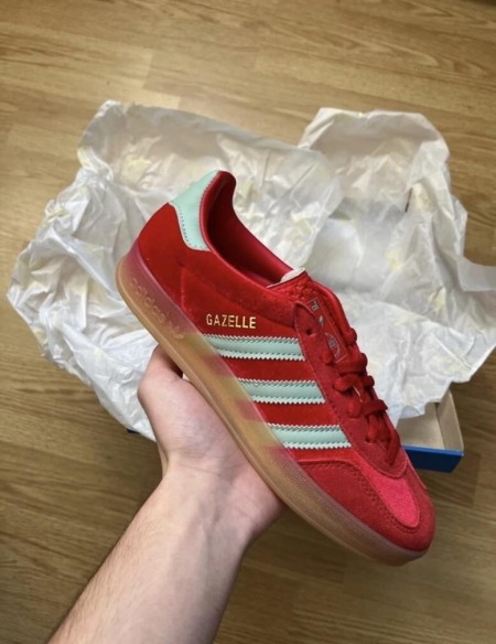 adidas spezial indoor rouge éclair vert pale femme neuve