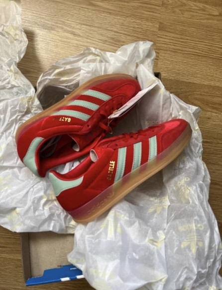 adidas spezial indoor rouge éclair vert pale femme neuve