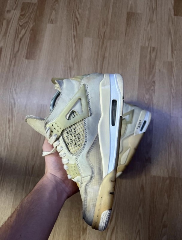 Air Jordan 4 off white sail 2