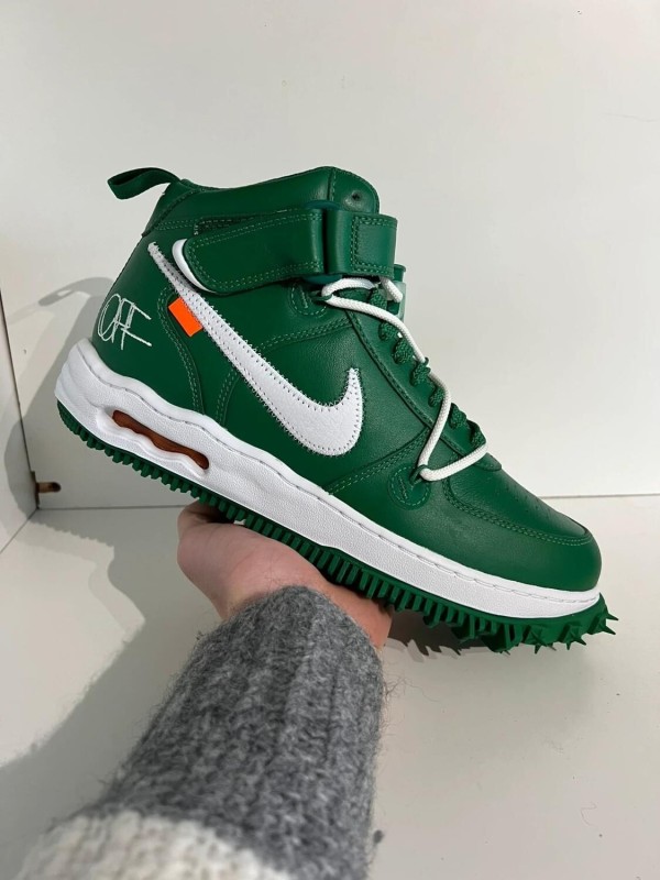 Nike air force 1 mid x off-white pine green