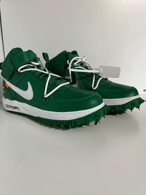 Nike air force 1 mid x off-white pine green 2