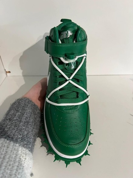 Nike air force 1 mid x off-white pine green