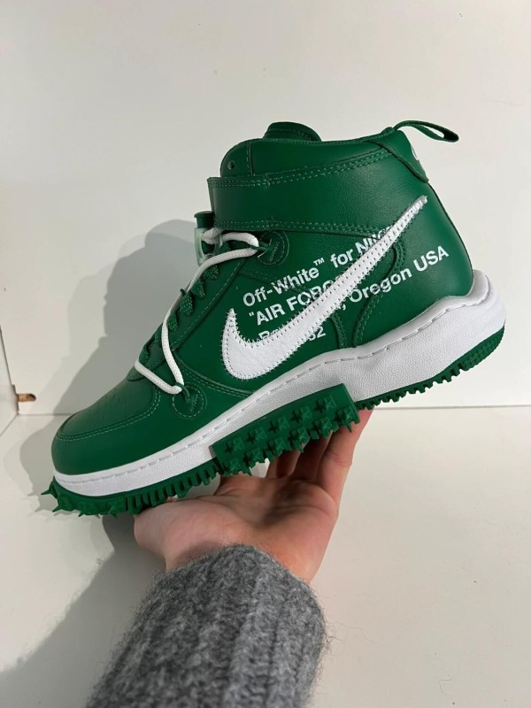 Nike air force 1 mid x off-white pine green 2