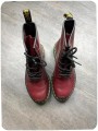 Boots Dr. Martens cuir bordeaux - taille 37