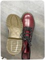 Boots Dr. Martens cuir bordeaux - taille 37
