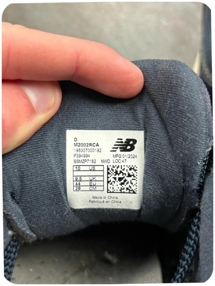 New balance 2002r midnight navy - taille 44