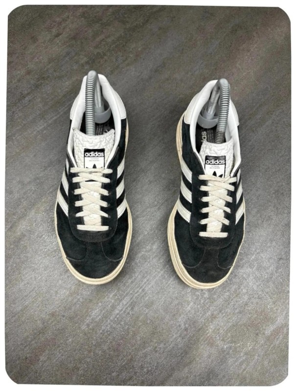 adidas gazelle bold plate-forme black white / taille 36 2/3 2