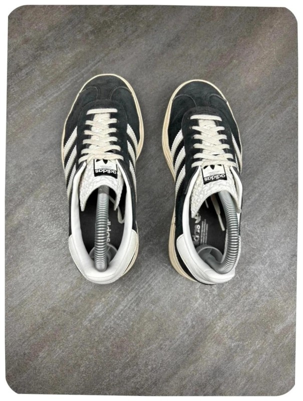 adidas gazelle bold plate-forme black white / taille 36 2/3 2